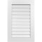 Ekena Millwork Vertical Surface Mount PVC Gable Vent: Functional, w/ 3-1/2"W x 1"P Standard Frame, 22"W x 34"H GVPVE22X3401SF - alternate 1
